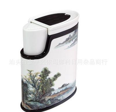 【山水畫國畫筒自動按壓瓶中國風盒 促銷商務禮品批發】價格_廠家_圖片 -
